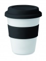 PP tumbler with silicone lid, Black