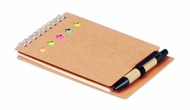 Logo trade promotional items picture of: Notepad with pen and memo pad