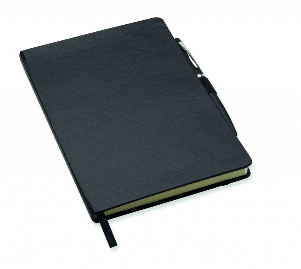 Logo trade advertising products picture of: A5 notebook with pen 72 lined