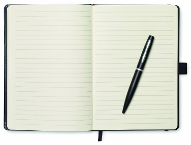 Logotrade promotional gift picture of: A5 notebook with pen 72 lined