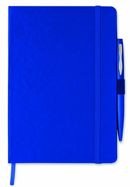 Logo trade promotional products image of: A5 notebook with pen 72 lined