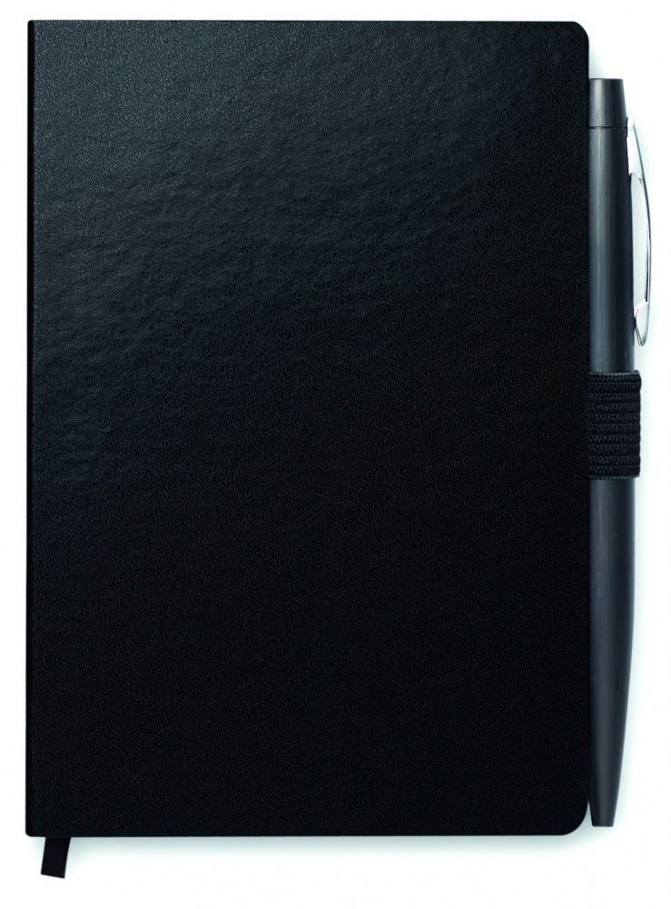 Logo trade corporate gifts picture of: A6 notebook with pen 72 lined