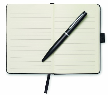 Logo trade promotional gifts image of: A6 notebook with pen 72 lined