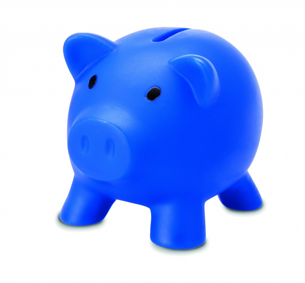 Logo trade business gifts image of: Piggy bank