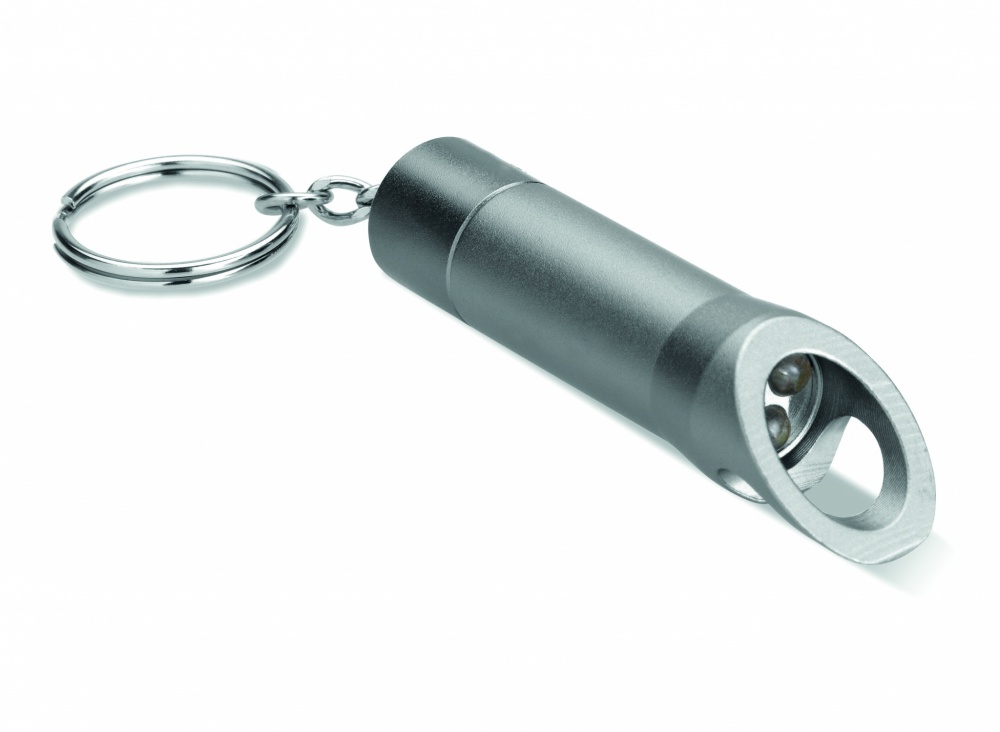 Logo trade promotional gifts picture of: Metal torch key ring