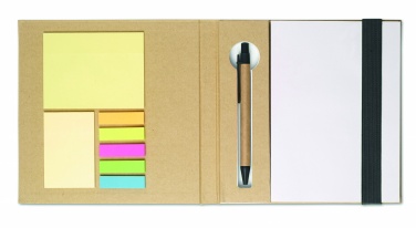 Logotrade business gift image of: Notebook with memo set and pen