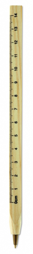 Logo trade advertising products picture of: Wooden ruler pen