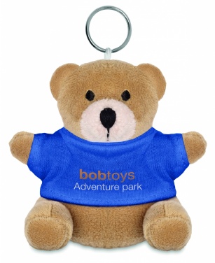 Logo trade promotional merchandise picture of: Teddy bear key ring FINLAND