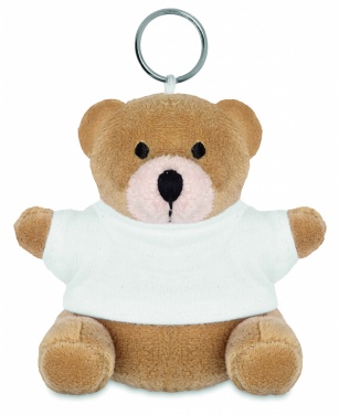 Logo trade promotional giveaway photo of: Teddy bear key ring FINLAND