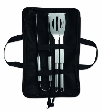 Logo trade corporate gift photo of: 3 Barbecue tools in pouch