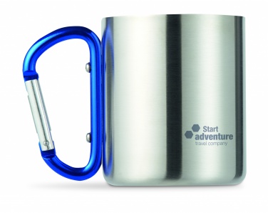 Logotrade promotional gift image of: Metal mug & carabiner handle