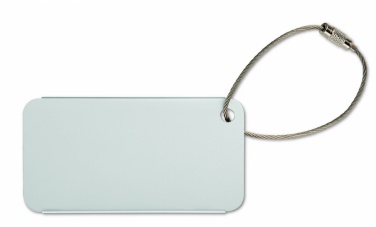 Logo trade promotional merchandise image of: Aluminium luggage tag