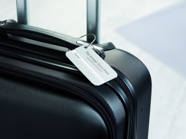 Logo trade promotional merchandise picture of: Aluminium luggage tag