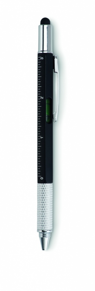 Logotrade advertising product picture of: Spirit level pen with ruler