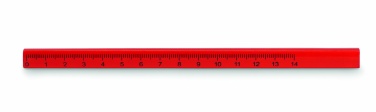 Logotrade business gift image of: Carpenters pencil with ruler