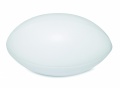 Anti-stress PU rugby ball, White