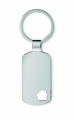 Key ring with house detail, Matt Silver