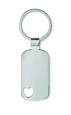 Logo trade promotional product photo of: Key ring with heart detail Jūrmala