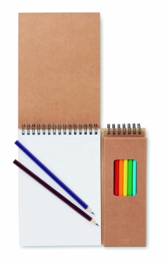 Logotrade business gift image of: Colouring set with notepad