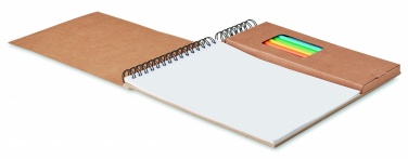 Logotrade corporate gift picture of: Colouring set with notepad