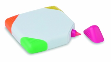 Logo trade promotional giveaways image of: Square shaped highlighter