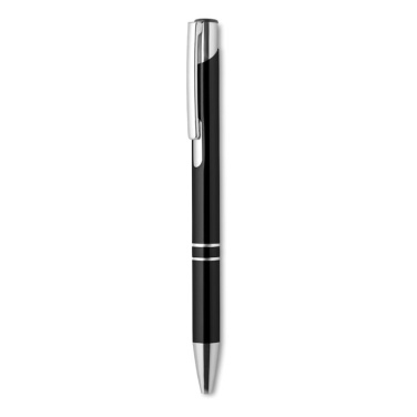 Logo trade promotional giveaway photo of: Push button aluminium pen