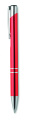 Push button aluminium pen, Red