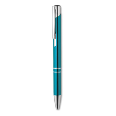 Logo trade promotional item photo of: Push button aluminium pen