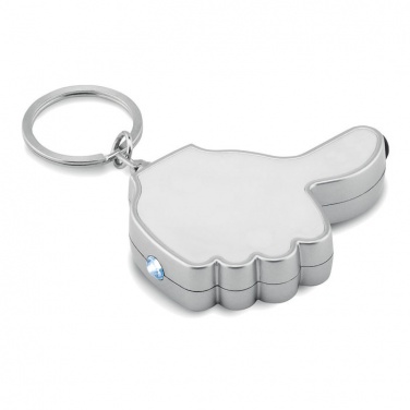 Logo trade promotional items picture of: Thumbs up led light w/key ring Valmiera