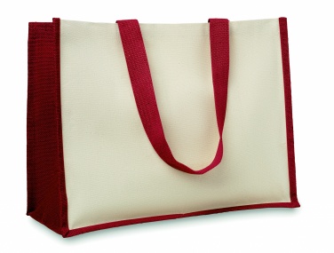 Logo trade promotional product photo of: Jute and canvas shopping bag