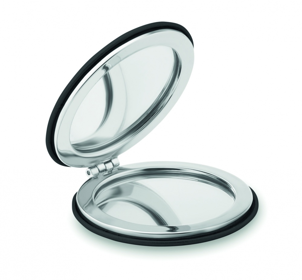 Logo trade promotional gift photo of: Round PU mirror