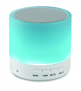 Logo trade promotional products picture of: Round wireless speaker LED