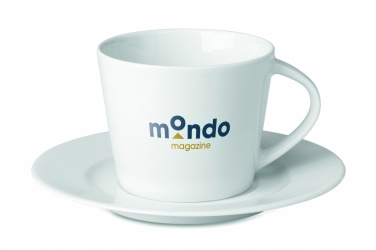 Logo trade advertising product photo of: Cappuccino cup and saucer