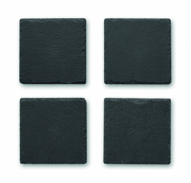 Logotrade advertising product image of: Slate coasters with EVA bottom