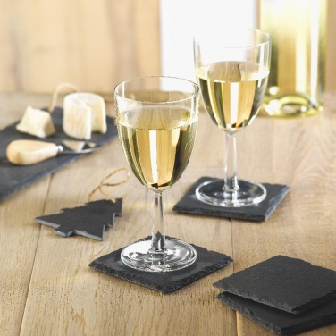 Logo trade promotional gift photo of: Slate coasters with EVA bottom