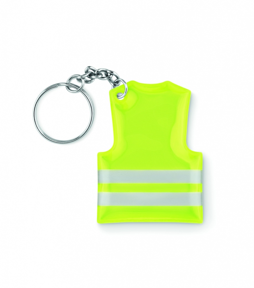 Logo trade promotional gifts image of: Key ring with reflecting vest