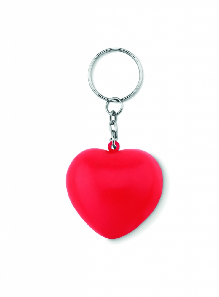 Logotrade advertising product image of: Key ring with PU heart Ogre