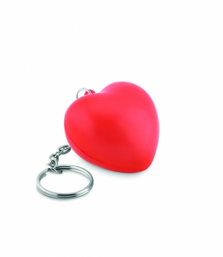 Logo trade promotional gift photo of: Key ring with PU heart