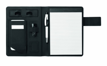 Logo trade corporate gifts picture of: A5 folder with power bank