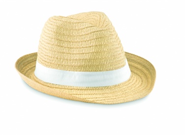 Logo trade advertising products image of: Paper straw hat