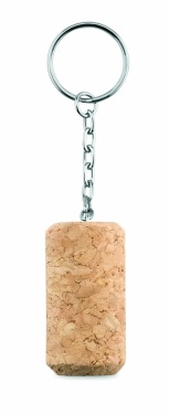 Logo trade promotional merchandise image of: Wine cork key ring Sigulda