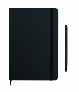 Logo trade advertising products image of: A5 notebook w/stylus 72 lined