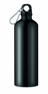 Logotrade promotional merchandise image of: Single-walled 750 ml aluminum bottle with a carabiner and customizable printing