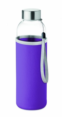 Logo trade promotional items picture of: Glass bottle in pouch 500ml