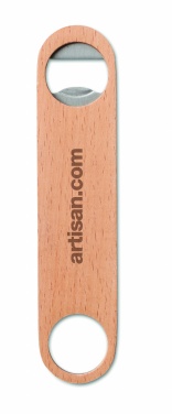 Logotrade promotional products photo of: Wooden bottle opener