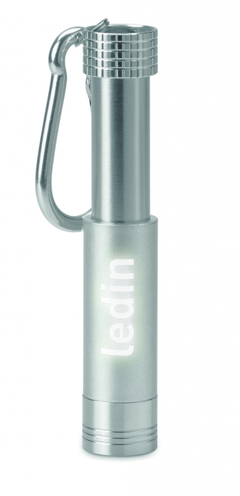 Logo trade promotional items image of: Aluminium/ABS LED key ring