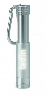 Logo trade promotional giveaways image of: Aluminium/ABS LED key ring