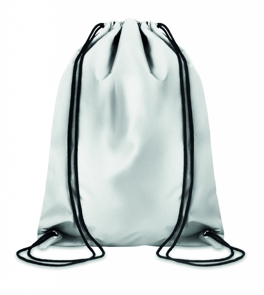 Logo trade advertising products picture of: High reflective drawstring bag