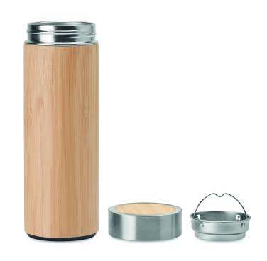 Logotrade promotional items photo of: Double wall bamboo flask 400ml