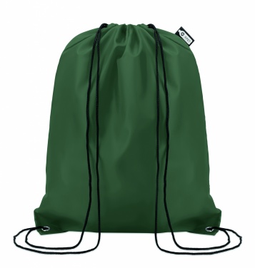 Logo trade promotional giveaways picture of: 190T RPET drawstring bag